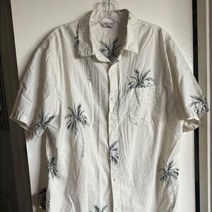 Cotton On Cream and Black Casual Button Down Shirt